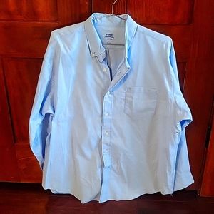 Izod Saltwater dress shirt large size in light blue